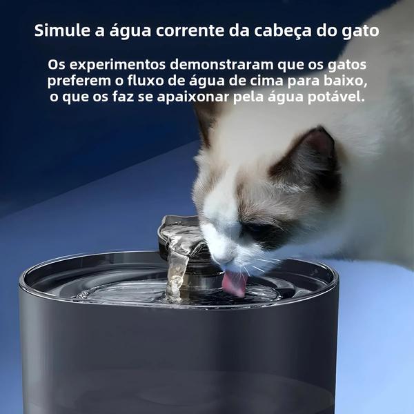 Imagem de Bomba Elétrica Silenciosa USB para Bebedouro de Gatos - Filtro de Recirculação Automática