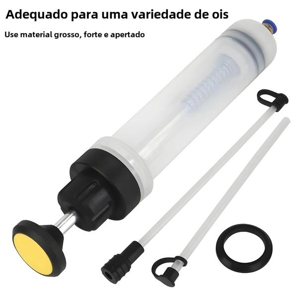 Imagem de Bomba Extratora de Óleo Automotivo Manual - 1,5L - Ferramenta para Troca de Óleo