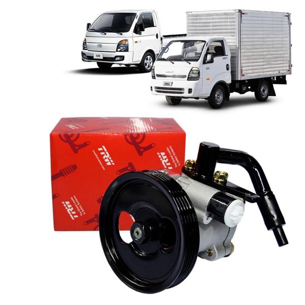 Imagem de Bomba hd trw hyundai  hr 2.5/kia bongo 2.5 diesel 2005 a 2012/kia bongo 2.7 2004 a 2012 - cano p tras le - c/ polia 4 pk