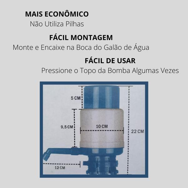 Imagem de Bomba Manual Para Galão E Garrafão Água 10l Ou 20l Bestfer