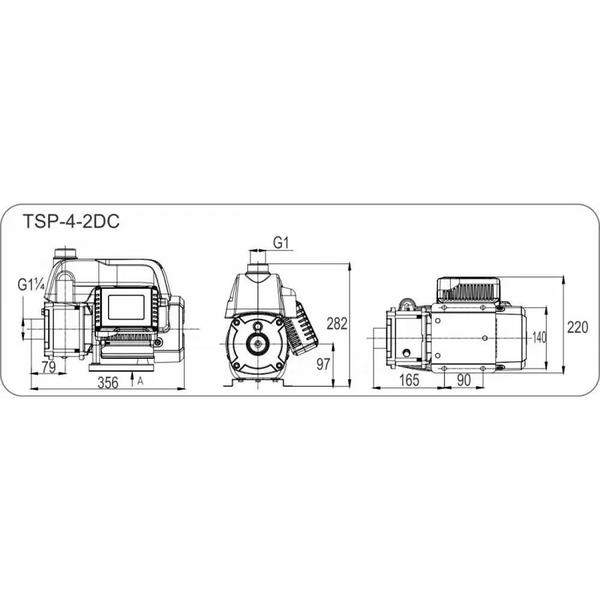 Imagem de Bomba Pressurizador Texius Com Inversor Smart Pump TSP-4-2DC 1CV - 220v