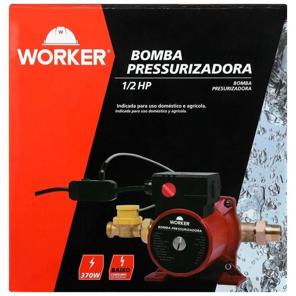 Imagem de Bomba Pressurizadora 1/2Hp 127V 1X1'' Worker