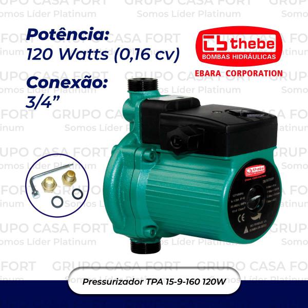 Imagem de Bomba Pressurizadora Ebara 120w Até 2100 Litros Por Hora 110v