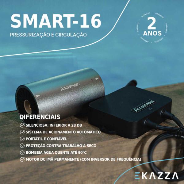 Imagem de Bomba Pressurizadora Smart16 1/8 HP Bivolt Aquastrong