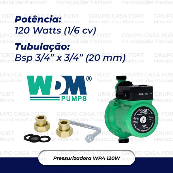 Imagem de Bomba Pressurizadora WDM Wpa 15 1/6cv 110v