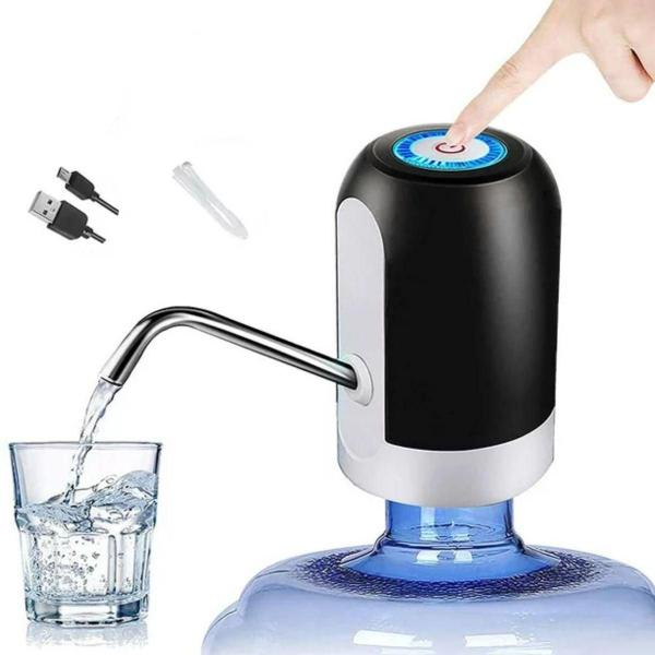 Imagem de Bomba Recarregavel Eletrica Usb Para Agua De Garrafão