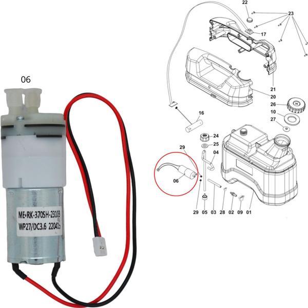 Imagem de Bomba Reposição para Pulverizador Elétrico Practical 5l Brudden