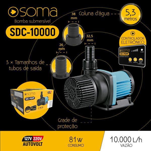 Imagem de Bomba sub soma alta vazao elet sdc-10000 (10000l/h) autovolt