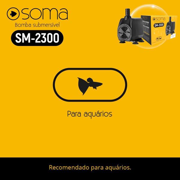 Imagem de Bomba sub soma aquarios sm-2300 (2300 l/h) 220v