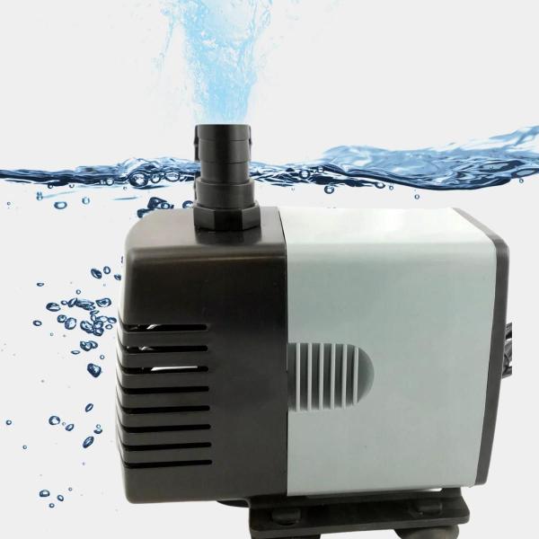 Imagem de Bomba Submersa Aleas HM-6081 Vazão 3000 L/H Coluna D'agua 3M Original - 220V - Aquario Lago Fonte