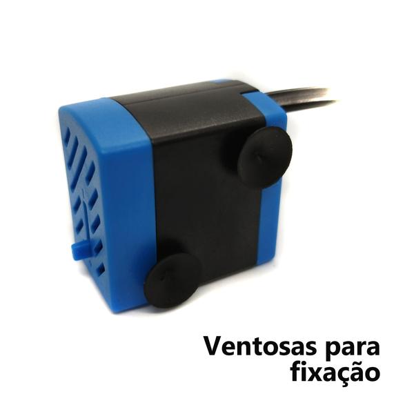 Imagem de Bomba Submersa Bivolt 180L/h Motor Bombinha para Fonte de Água Bebedouro Pet Aquário