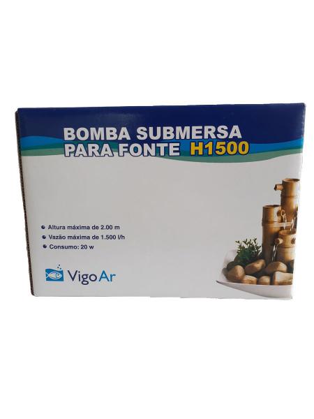 Imagem de Bomba Submersa Motor Fonte H1500 VigoAr Cascata eleva até 2m