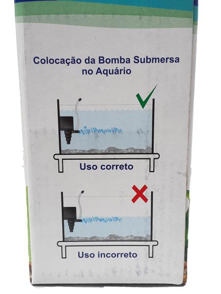 Imagem de Bomba Submersa para Aquario VigoAr 1000l/h Oxigena até 300L