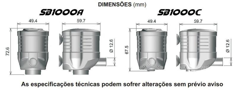 Imagem de Bomba Submersa Sarlo Better 1000A 110v 400 A 1000l/h