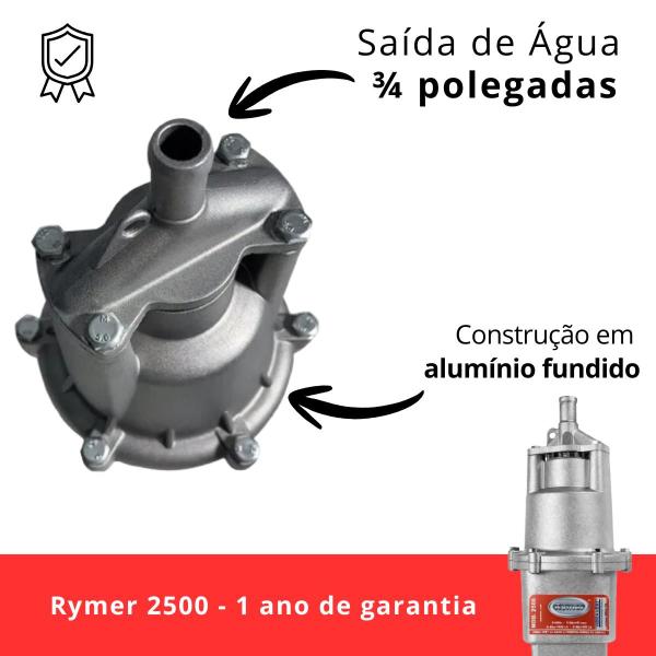 Bomba Submersa Vibratória Para Poço Tipo Sapo Rymer 2500 220V