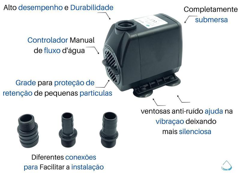 Imagem de Bomba Submersa Wf 2000 Lh Aquários Fontes 220V