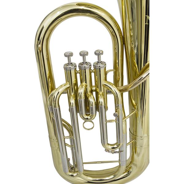 Imagem de Bombardino Euphonium 3 Pistos EP 200 Laqueado Dourado com Case New York