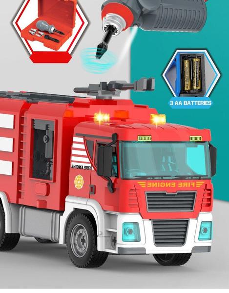 Imagem de Bombeiros Caminhão de desmontagem de brinquedos de brinquedos Diecasts & Toy Veículos