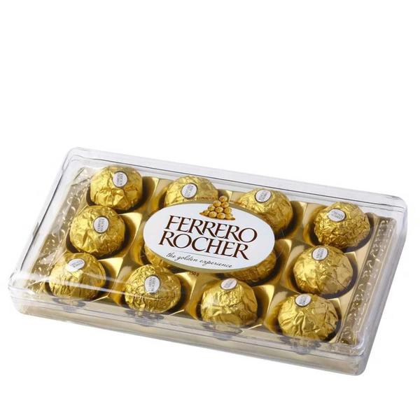 Bombom Ferrero Rocher 150G 12 Bombons (3 Embalagens) Imagem de Bombom Ferrero Rocher 150G 12 Bombons (3 Embalagens)