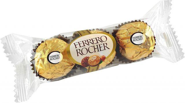 Bombom Ferrero Rocher C/3 - Ferrero Imagem de Bombom Ferrero Rocher C/3 - Ferrero