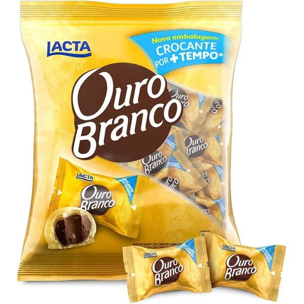 Bombom Ouro Branco 1kg - Lacta Imagem de Bombom Ouro Branco 1kg - Lacta