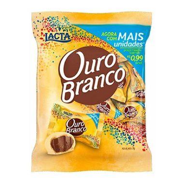 Imagem de Bombom Ouro Branco Pacote 1k Com 50 Bombons - Lacta