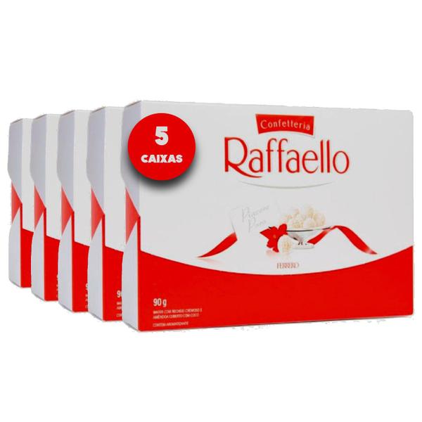 Imagem de Bombom Raffaello FERRERO 90g (5 caixas)