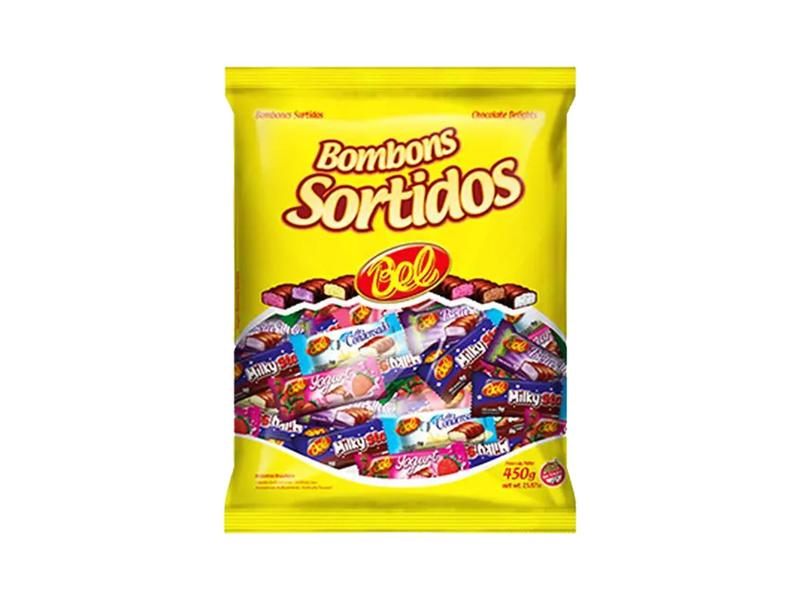Bombom Sortido Ao Leite 450g - Bel Imagem de Bombom Sortido Ao Leite 450g - Bel