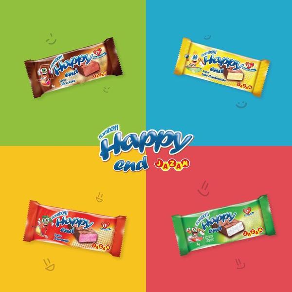 Bombom Sortido Happy End Vários Sabores 400g - Jazam - Bombom