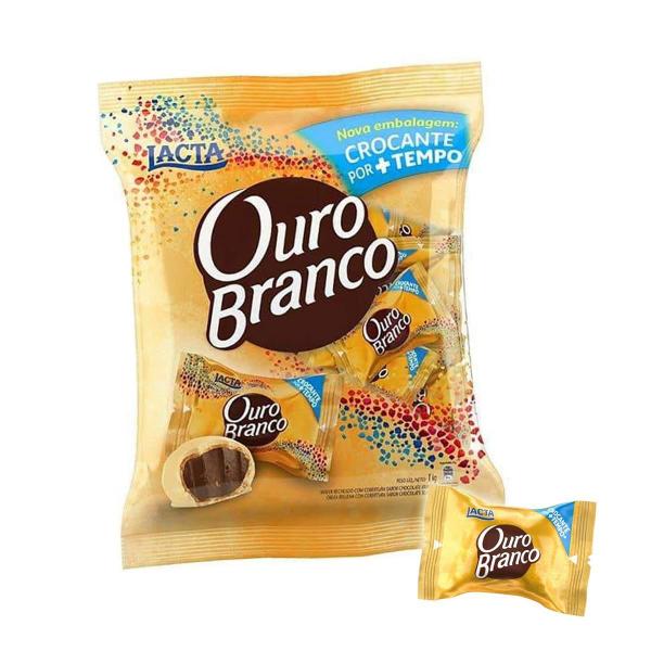 Imagem de Bombom Wafer Lacta Ouro Branco Chocolate Pack 1Kg Kit 3