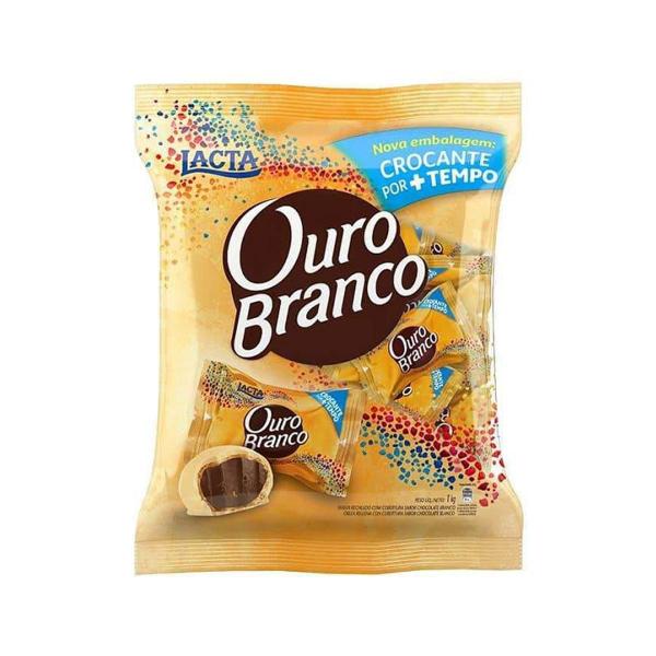 Imagem de Bombom Wafer Lacta Ouro Branco Chocolate Pack 1Kg Kit 3