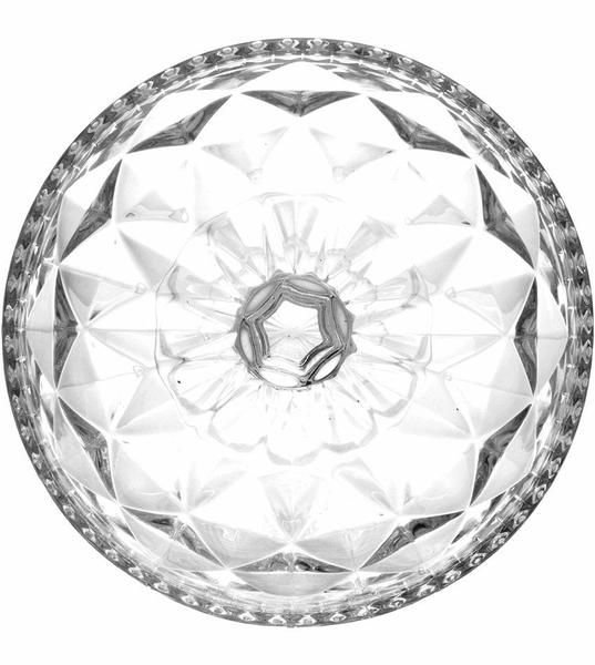 Imagem de Bomboniere 23,5cm Por 15cm Com Pé De Cristal Ecológico Diamond