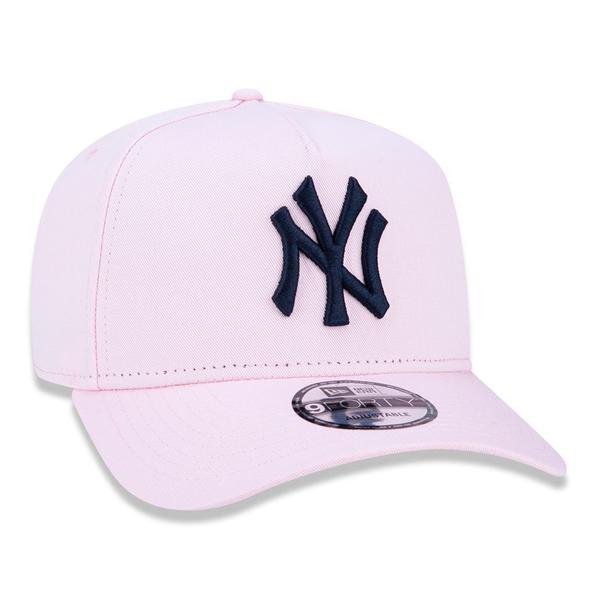 Imagem de BONE 9FORTY A-FRAME MLB NEW YORK YANKEES ROSA ABA CURVA SNAPBACK ROSA New Era