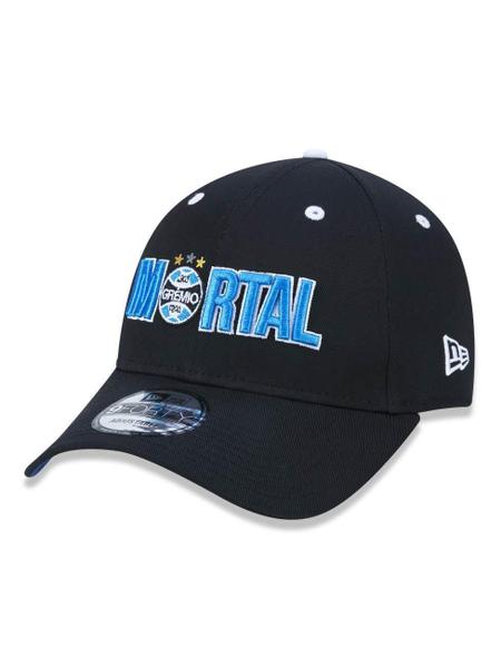 Imagem de BONE 9FORTY GRÊMIO ABA CURVA SNAPBACK PRETO New Era