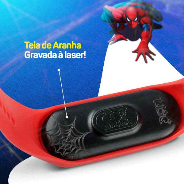 Imagem de Bone + caixa + relogio digital homem aranha infantil silicone qualidade premium presente vermelho