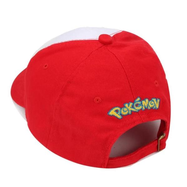 Imagem de Boné de Beisebol Pokémon Ash Ketchum - Cosplay Infantil Ajustável