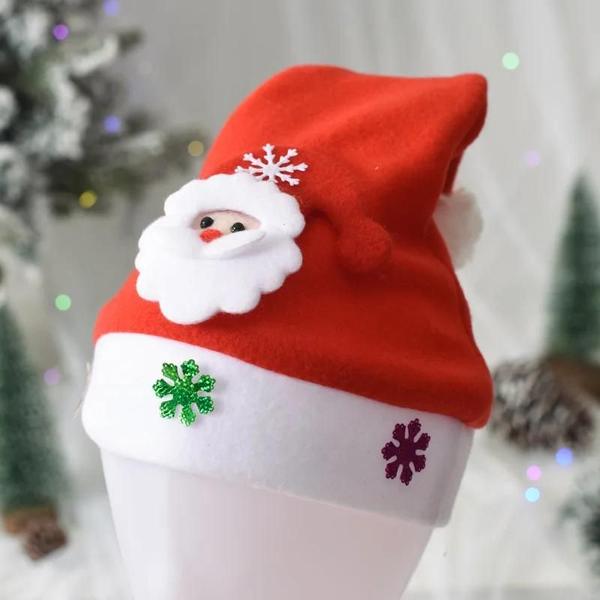 Imagem de Boné de Natal para Crianças e Adultos - Papai Noel, Boneco de Neve e Rena - Ideal para Festa de Ano Novo