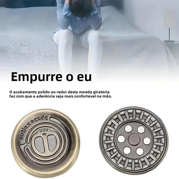 Imagem de Boné Magnético Háptico Diabo Leite - Spinner Fidget para Adultos com Design Metálico