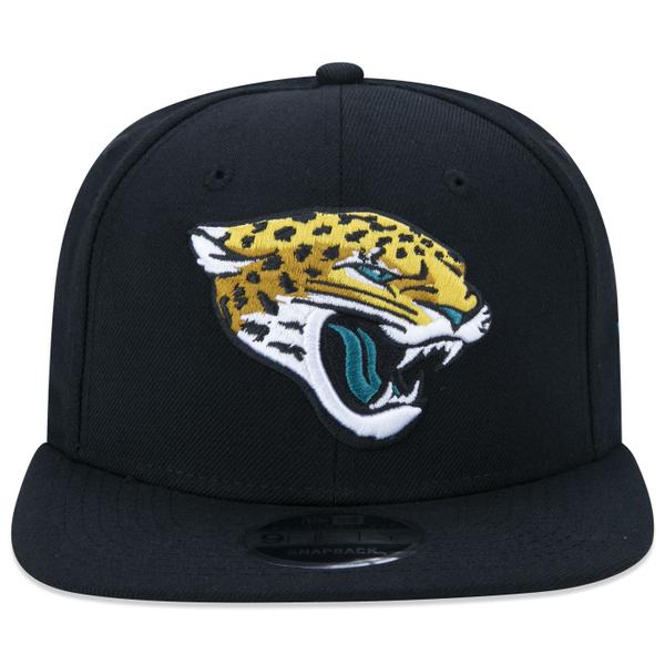 Imagem de Bone New Era 9FIFTY Original Fit Snapback NFL Jacksonville Jaguars Aba Reta Preto Aba Reta Snapback Preto