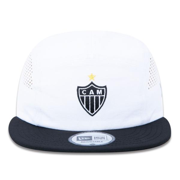 Imagem de Bone New Era Camper Strapback Aba Reta Futebol Atletico Mineiro Aba Reta Strapback Branco