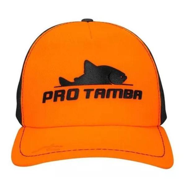 Imagem de Boné Pro Tamba Saint Esporte Ler Pesca C/Tela Laranja Neon