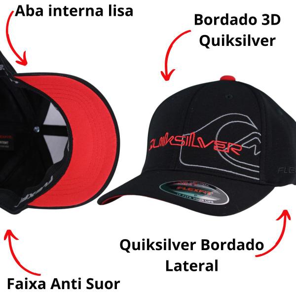 Imagem de Boné Quiksilver Juvenil P Flexfit Side Omni Black Q911A0245