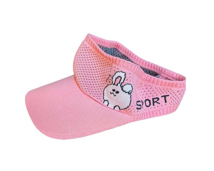 Imagem de Boné Viseira Infantil Rosa Tricô Praia 21cm x 15cm