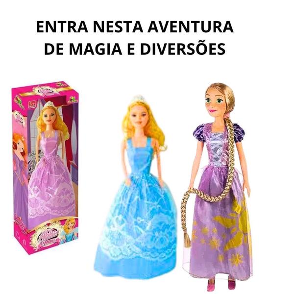 Imagem de Boneca Abbie Princesa E Rapuzel brinquedo