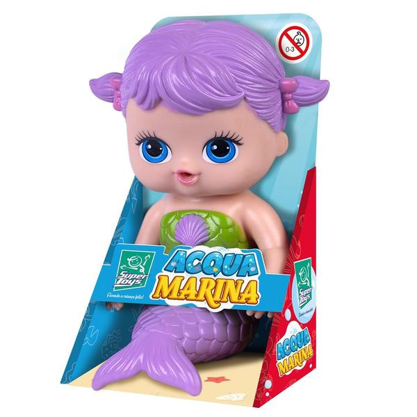 Imagem de Boneca Acqua Marina Sereia 15 Cm 537 - Super Toys