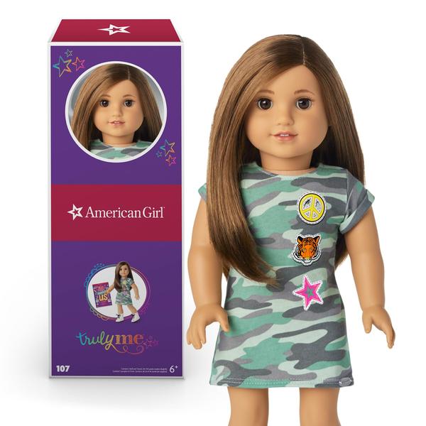 Imagem de Boneca American Girl Truly Me de 18 polegadas 107 com roupas e diário