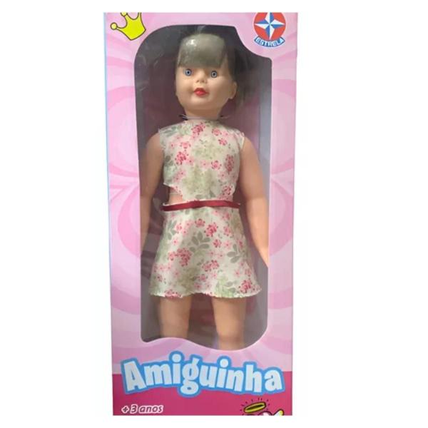 Imagem de Boneca Amiguinha Estrela Vestido Grande Infantil 80cm