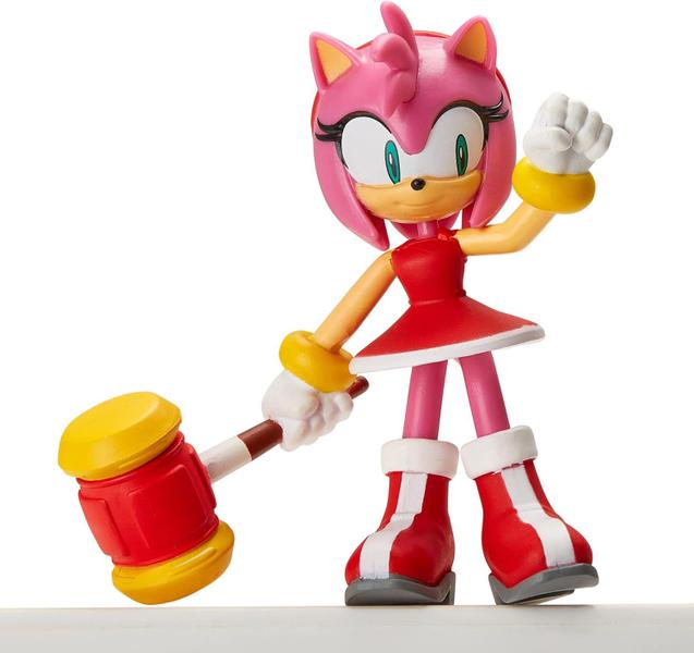 Imagem de Boneca Amy Rose Figura de Ação Montável 10cm Sonic The Hedgehog Amy Rose