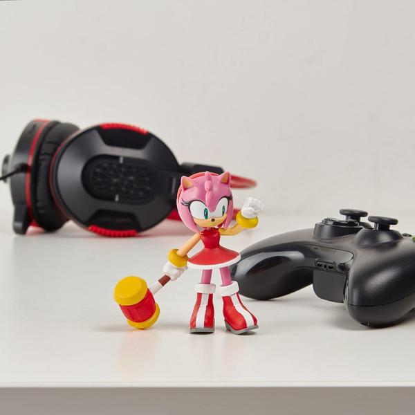 Imagem de Boneca Amy Rose Figura de Ação Montável 10cm Sonic The Hedgehog Amy Rose