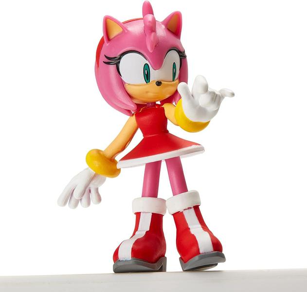 Imagem de Boneca Amy Rose Figura de Ação Montável 10cm Sonic The Hedgehog Amy Rose